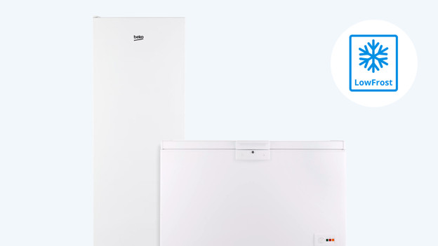 Upright freezer and chest freezer