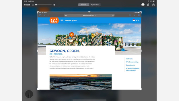 A screenshot on the iPad that's made with an Apple Pencil.