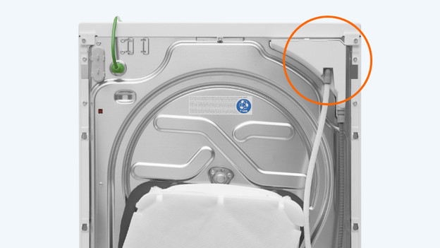 Whirlpool Rückseite des Trockners