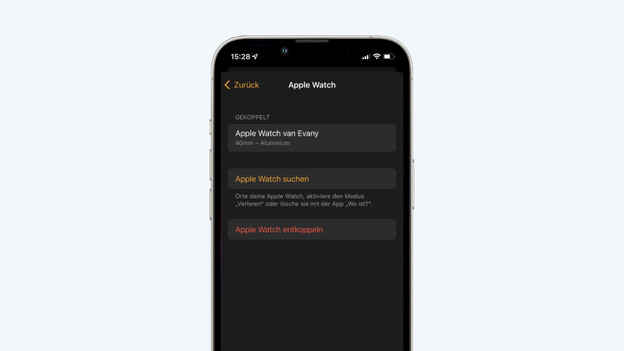 Apple Watch über das iPhone wiederherstellen