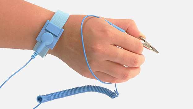 Antistatic wrist strap.