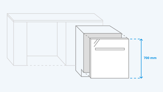 70 cm hohe Frontblende