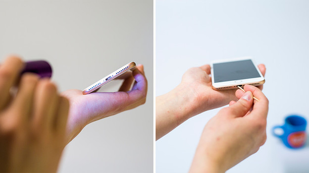 Reinigen des Apple-iPad-Ladeanschlusses