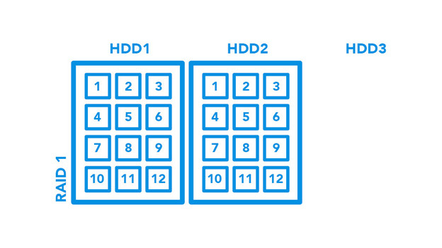 RAID 1 setup for the storage of your files