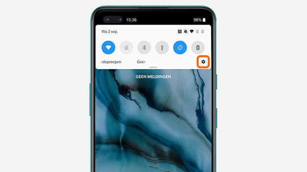 Step 2: open the settings