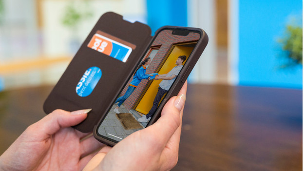 Hülle mit sehr gutem Fallschutz