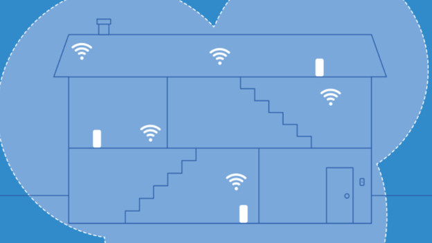 Mesh-Router im Haus