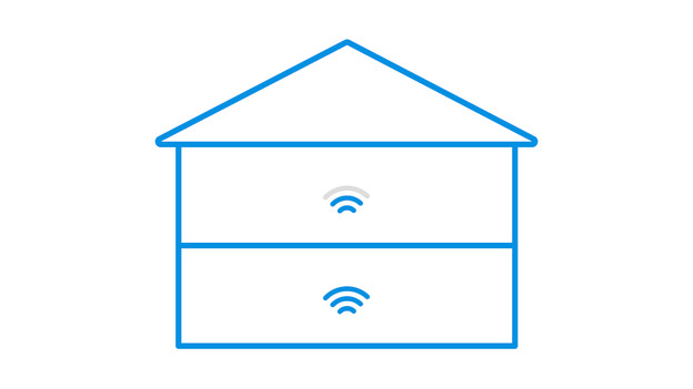 Reichweite bis in den ersten Stock
