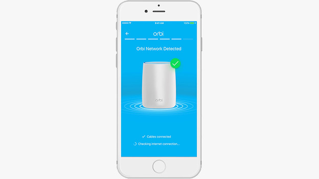 Überprüfe die Verbindung deines Orbi