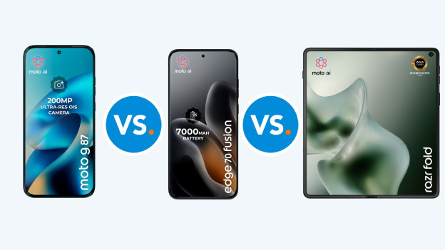 Motorola Moto und Edge und Razr im Vergleich