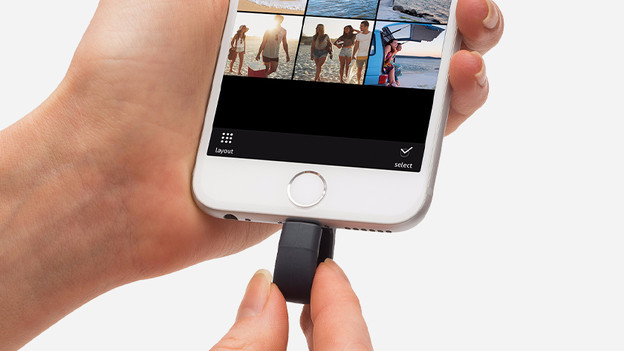 USB-Stick und iPhone