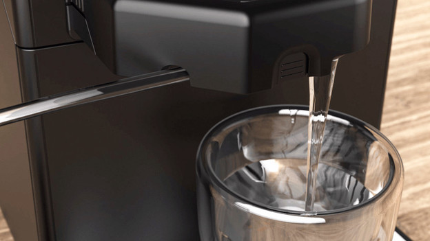 Sauberes Wasser aus Maschine