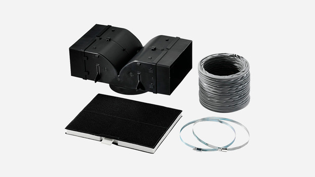 Installationsmaterial einer Dunstabzugshaube