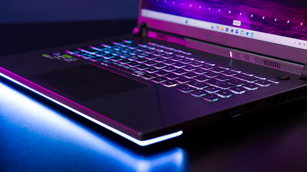 RGB LED lighting in ASUS ROG Strix gaming laptop