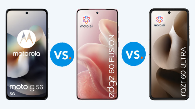 Motorola Moto und Edge und Razr im Vergleich