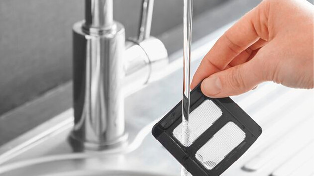 Clean the separate parts by hand