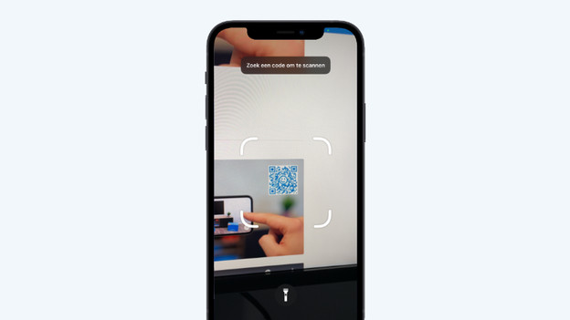 Auf den QR-Code richten