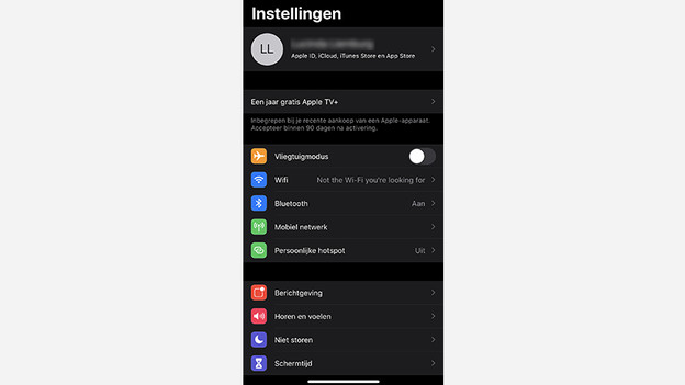Öffne „Einstellungen“
