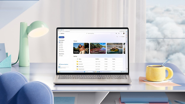 Microsoft OneDrive auf einem Laptop