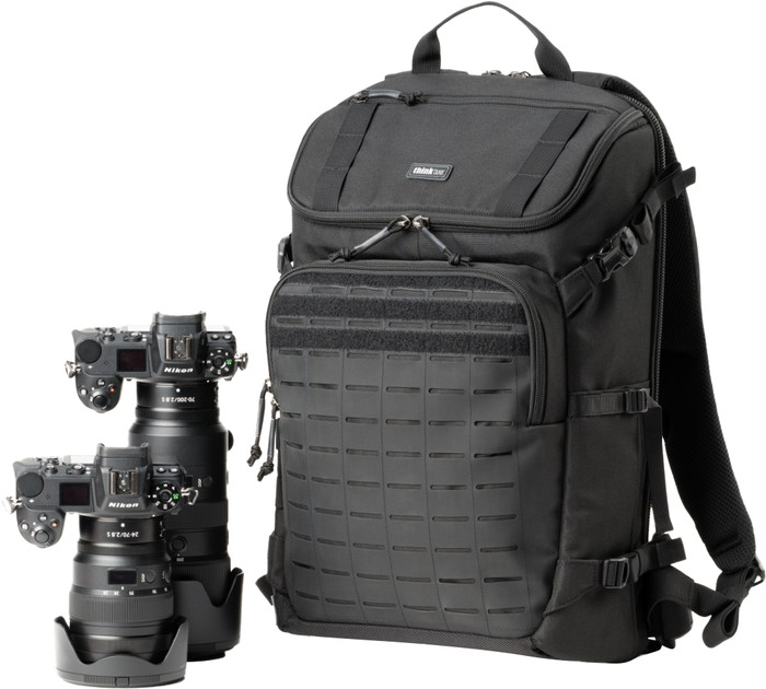 Think Tank DarkLight Reiserucksack 20L Schwarz vorne