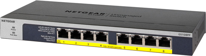 Netgear GS108PP rechte seite