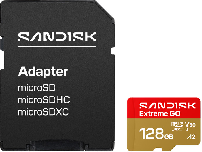 SANDISK Extreme GO microSDXC 128GB 240 MB/s vorne