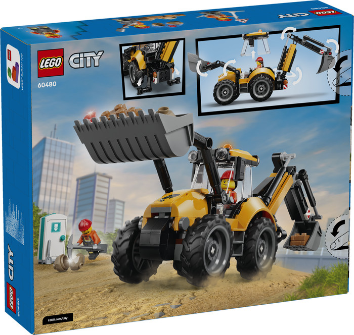 LEGO City Gelber Baggerlader 60480 verpackung