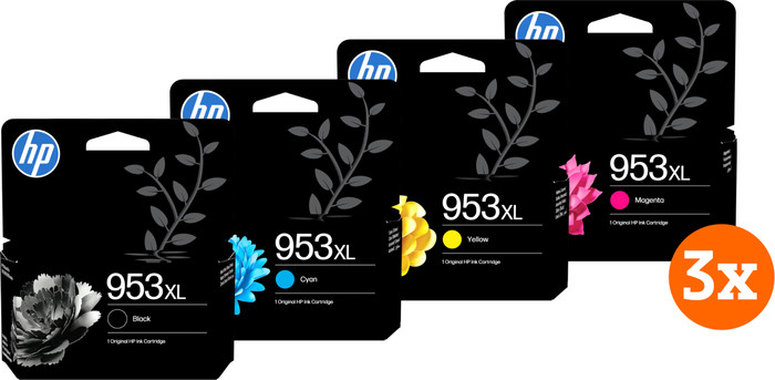 HP 953XL Patronen 4-Farben-Paket (3 Stück) Main Image