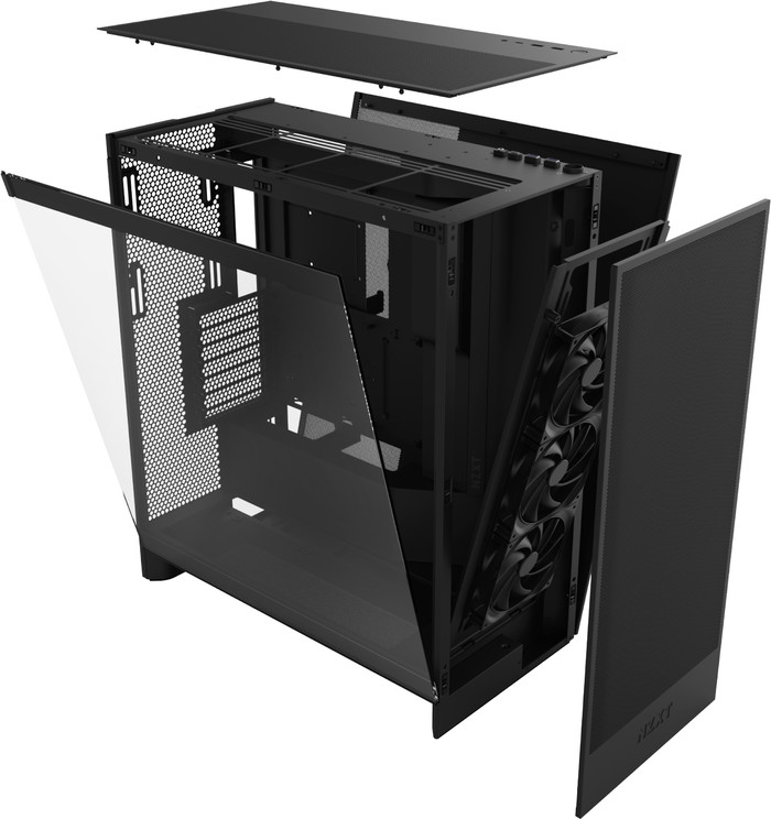 NZXT H7 Flow - Schwarz visueller lieferant