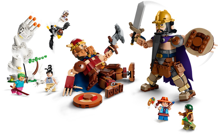 LEGO One Piece Dorry vs Brogy - Giants of Little Garden 75644 detail