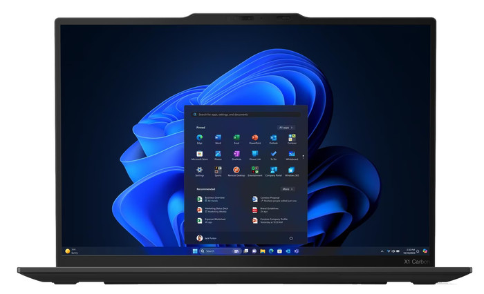 Lenovo ThinkPad X1 Carbon G13 (Intel) Copilot+ PC - 21NS016DMH QWERTY front
