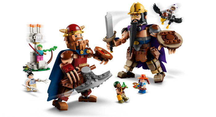 LEGO One Piece Dorry vs Brogy - Giants of Little Garden 75644 detail