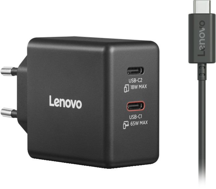 Lenovo Dual USB-C 65 W GaN-Ladegerät Main Image