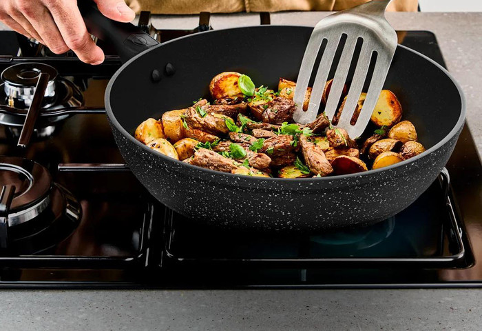 Tefal Excell'Cook Wok 28 cm produkt in gebrauch