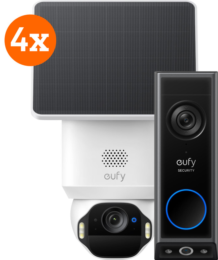 eufy SoloCam E42 4er-Pack + Video Doorbell E340 Main Image