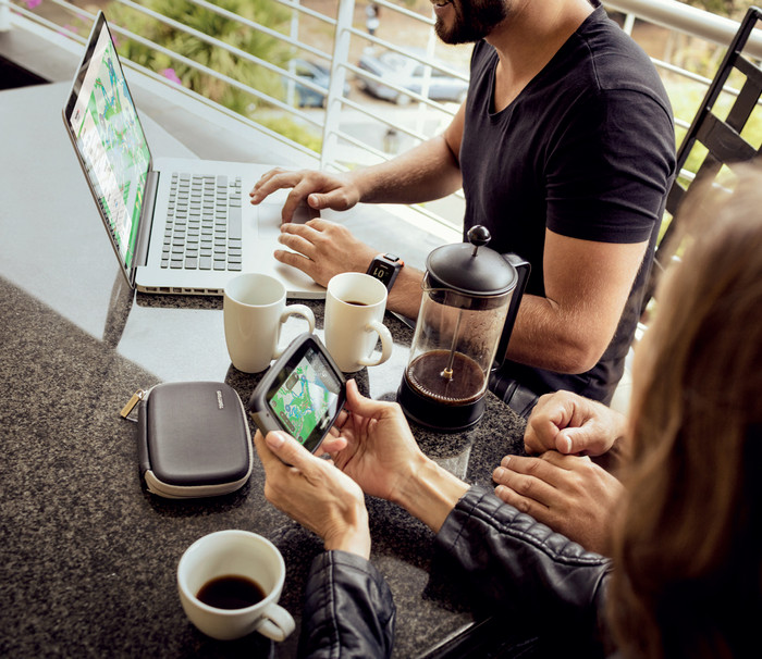 TomTom Rider 500 Europa produkt in gebrauch