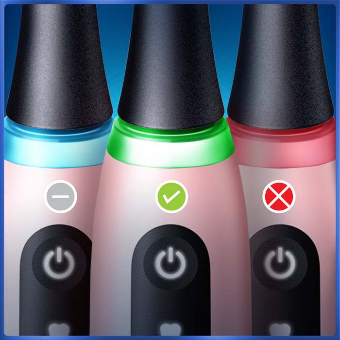 Oral-B iO 5N Rosa produkt in gebrauch