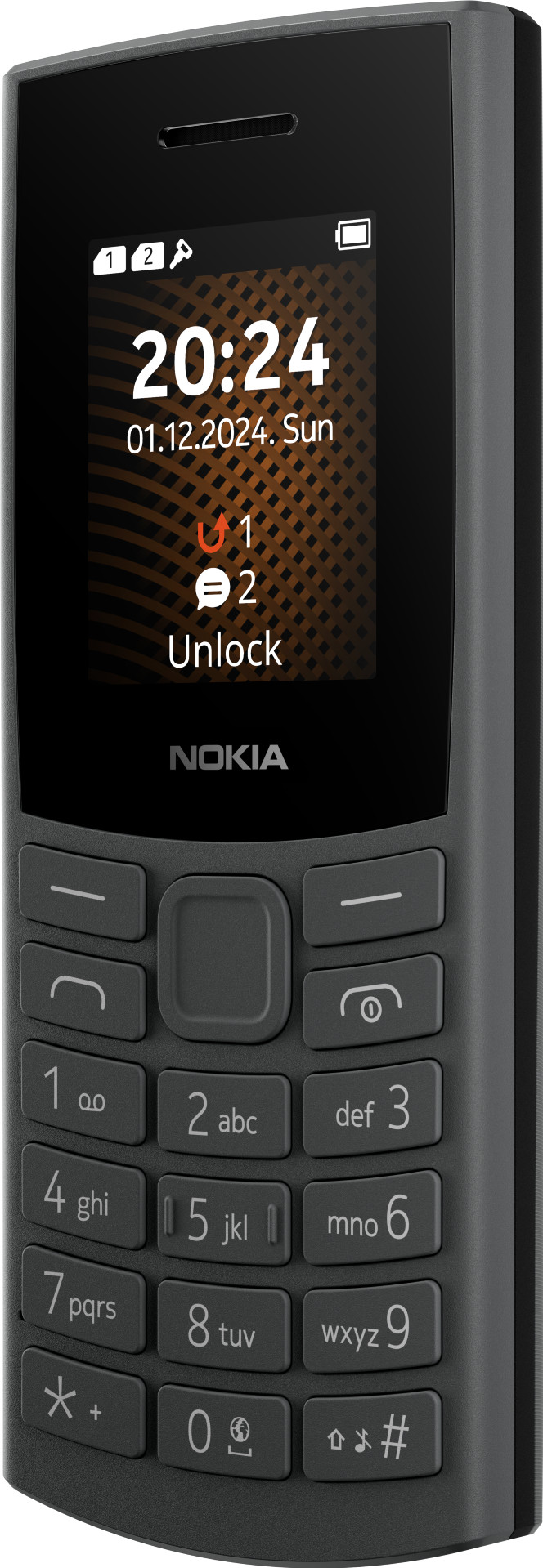 Nokia 105 128MB Grau 4G vorne