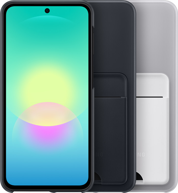 Samsung Galaxy A27 Card Slot Backcover Grau vorne