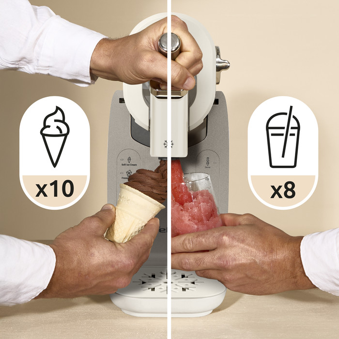 Tefal Freezi 16-in-1 Ice Cream & Frozen Drink Maker IG801A visueller lieferant