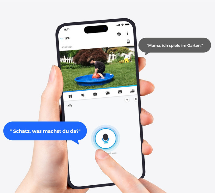 Reolink Argus Series B320 with Solar Panel product in use