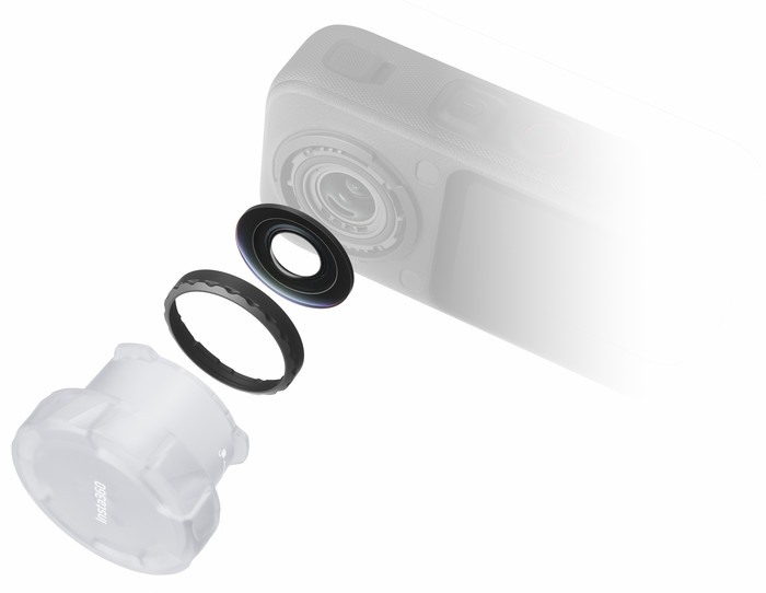 Insta360 X6 Replacement Lens Kit (Single Lens) product in use