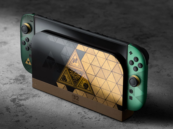 Nintendo Switch 2 The Legend of Zelda Edition zum 40. Jubiläum produkt in gebrauch