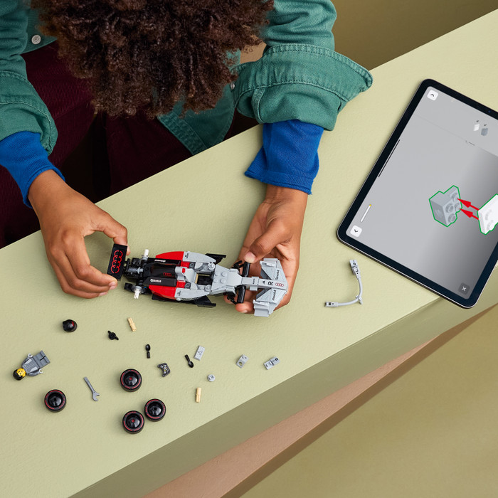 LEGO Speed Champions Audi Revolut F1 Race Car 77259 product in use