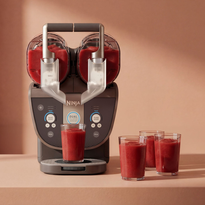 Ninja SLUSHi Twist Frozen Drink Maker Mokka FS702EUBR produkt in gebrauch