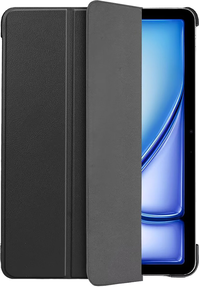 Just in Case Smart Tri-Fold Apple iPad Air (2026/2025/2024) Book Case Black front