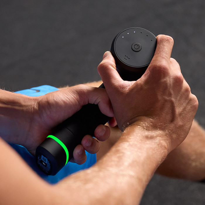 Hyperice Hypervolt 3 Pro produkt in gebrauch