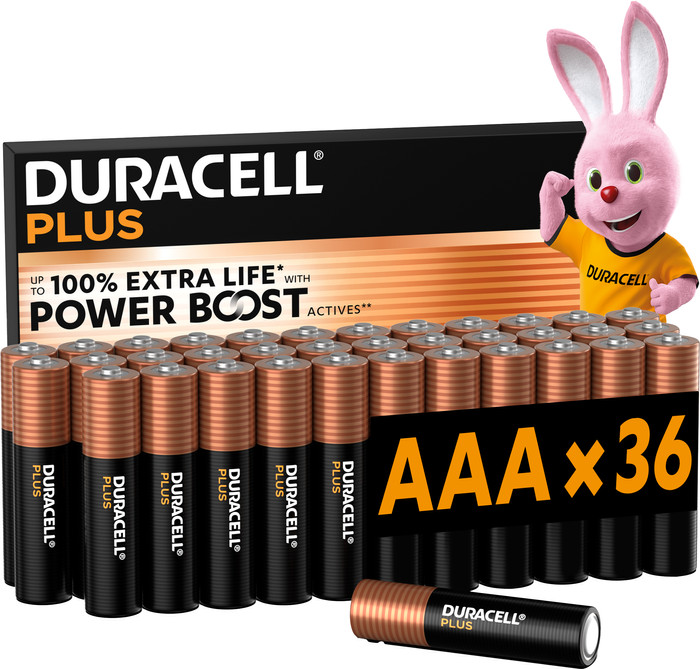 Duracell Plus AAA batteries 36 pieces Main Image