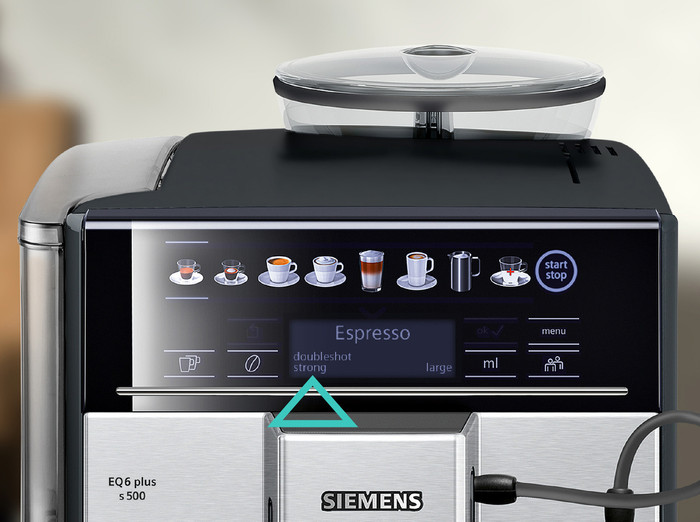 Siemens EQ.6 Plus S300 TE653501DE oberseite