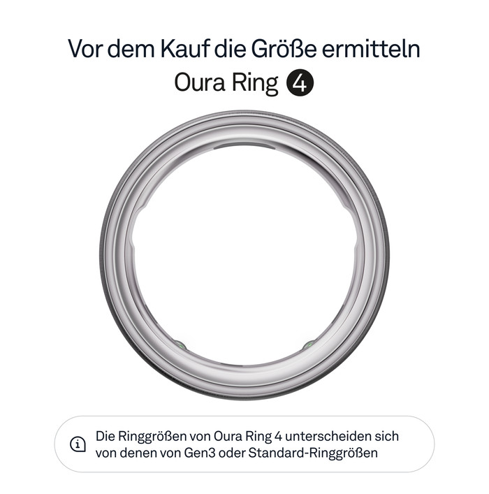 Oura Ring 4 Größe 6 Matt Silber null